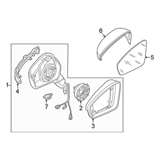 Volkswagen OE - Front Door - Outside Mirrors