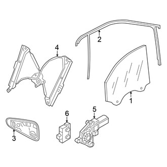 Volkswagen OE - Front Door - Glass & Hardware
