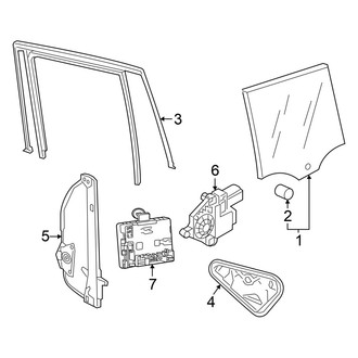 Volkswagen OE - Rear Door - Glass & Hardware