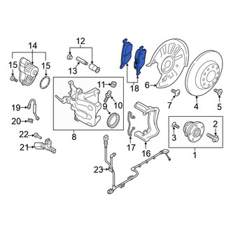 Volkswagen OE - Rear Disc Brake Pad Set