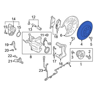 Volkswagen OE - Rear Disc Brake Rotor