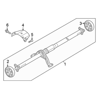 Volkswagen OE - Rear Suspension - Drive Shaft (AWD)