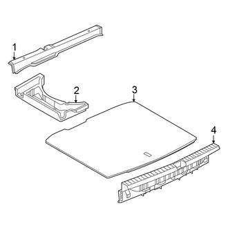 Volkswagen OE - Rear Body & Floor - Interior Trim (Floor Components), (FWD)
