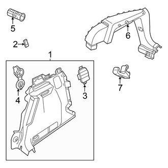 Volkswagen OE - Rear Body & Floor - Interior Trim (Side Components)