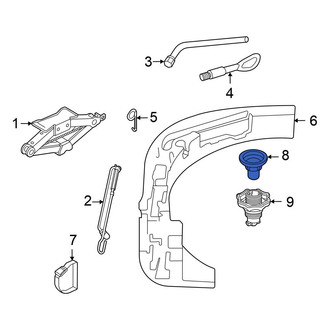 Volkswagen OE - Floor Jack Bracket