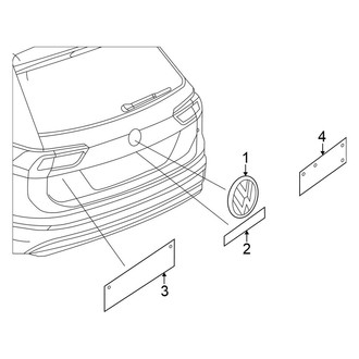 Volkswagen OE - Lift Gate - Exterior Trim