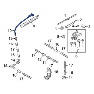 Volkswagen OE - Rear Back Glass Washer Nozzle