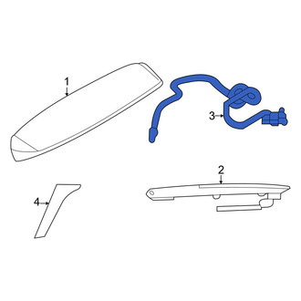 Volkswagen OE - Rear Back Glass Washer Nozzle