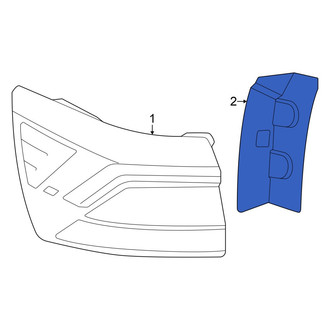 Volkswagen OE - Rear Left Outer Tail Light Bezel