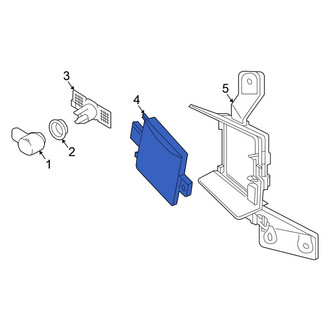 Volkswagen OE - Rear Right Blind Spot Detection System Warning Sensor