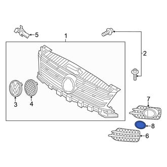 Volkswagen OE - Front Left Inner Fog Light Trim
