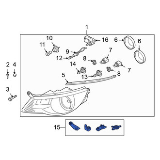 Volkswagen Tiguan OEM Headlights Projector, LED, HID, Halo — CARiD