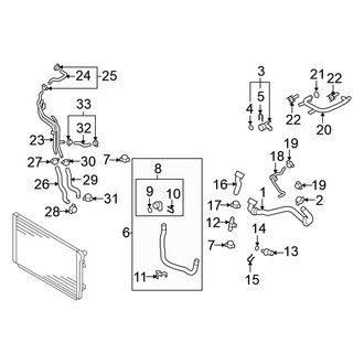 Volkswagen OE - Cooling - Hoses & Lines (Front), (Gas)