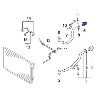 Volkswagen OE - Radiator Coolant Hose Adapter