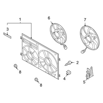 2017 Volkswagen Tiguan OEM Engine Cooling Parts Radiators — CARiD