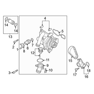 Volkswagen OE - Cooling - Water Pump (Main), (Gas)