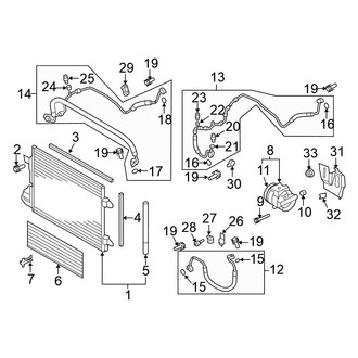 Volkswagen OE - Air Conditioner & Heater - Condenser, Compressor & Lines (Gas)