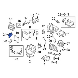 Volkswagen OE - HVAC Defrost Mode Door Actuator