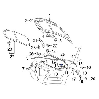 Volkswagen OE - Hood Release Cable Bracket