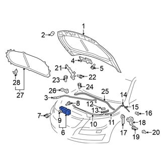 Volkswagen OE - Front Hood Latch