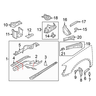 Volkswagen OE - Fender - Structural Components & Rails (Gas)