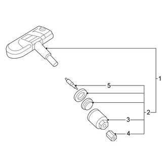 Volkswagen OE - Electrical - Tire Pressure Monitor Components (S / SE / SEL Gas)