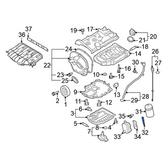 Volkswagen OE - Engine Oil Filter Adapter