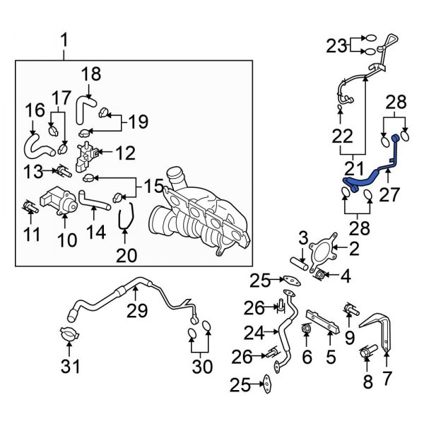 Turbocharger Oil Line