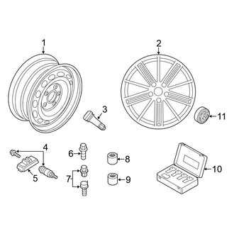 Volkswagen OE - Wheels (18"), (Gas)