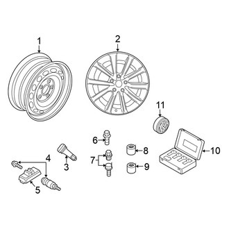 Volkswagen OE - Wheels (17"), (Gas)