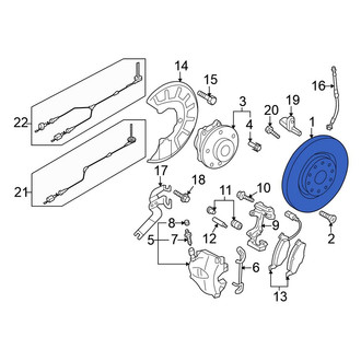 Volkswagen OE - Front Disc Brake Rotor