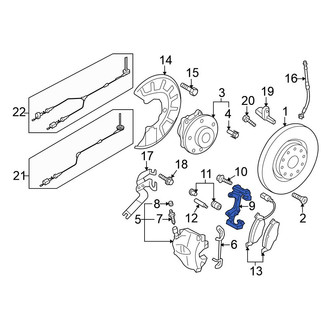 Volkswagen OE - Front Disc Brake Caliper Bracket