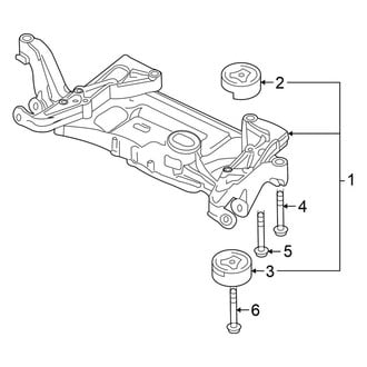 Volkswagen OE - Front Suspension - Suspension Mounting (Gas)