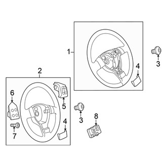 Volkswagen OE - Steering Wheel & Trim (W/O Leather), (S / SE / SEL / Wolfsburg Edition)