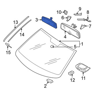 Volkswagen OE - Front Interior Rear View Mirror
