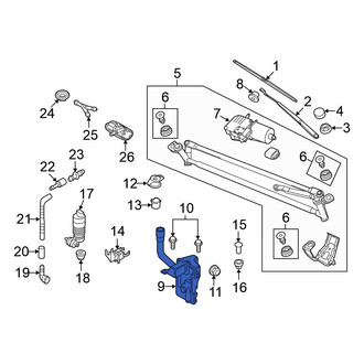 Volkswagen OE - Washer Fluid Reservoir
