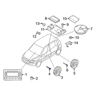 Volkswagen OE - Speaker Rivet