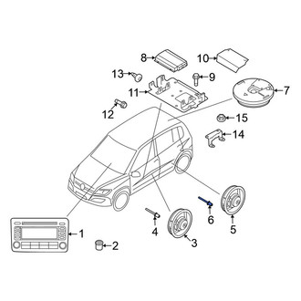 Volkswagen OE - Speaker Rivet