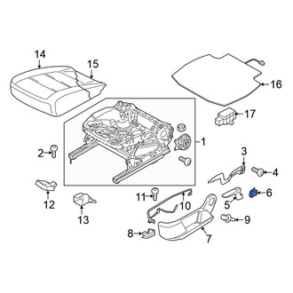 Volkswagen OE - Front Seat Back Recliner Adjustment Handle Clip