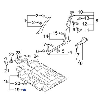 Volkswagen OE - Floor Carpet Bracket
