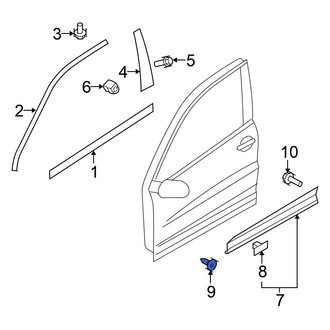 Volkswagen OE - Door Molding Grommet