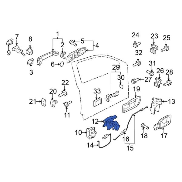 Exterior Door Handle Reinforcement