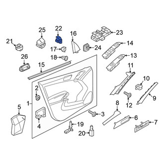 Volkswagen OE - Rear Door Window Switch