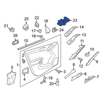 Volkswagen OE - Front Left Door Window Switch