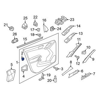 Volkswagen OE - Front Inner Door Interior Trim Panel Retainer