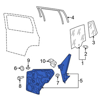 Volkswagen OE - Rear Right Door Panel Carrier