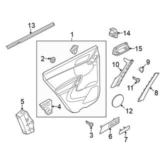 Volkswagen OE - Rear Door - Interior Trim (Gas)