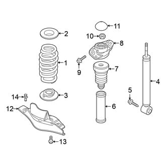 Volkswagen OE - Rear Suspension - Shocks & Components (FWD Gas)