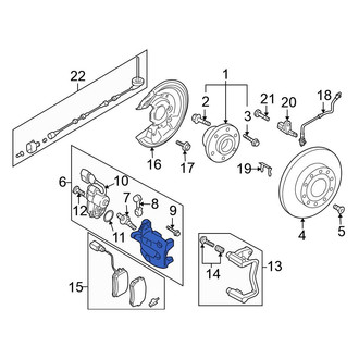 Volkswagen OE - Rear Right Disc Brake Caliper