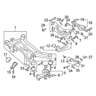 Volkswagen OE - Rear Suspension - Suspension Components (AWD Gas)